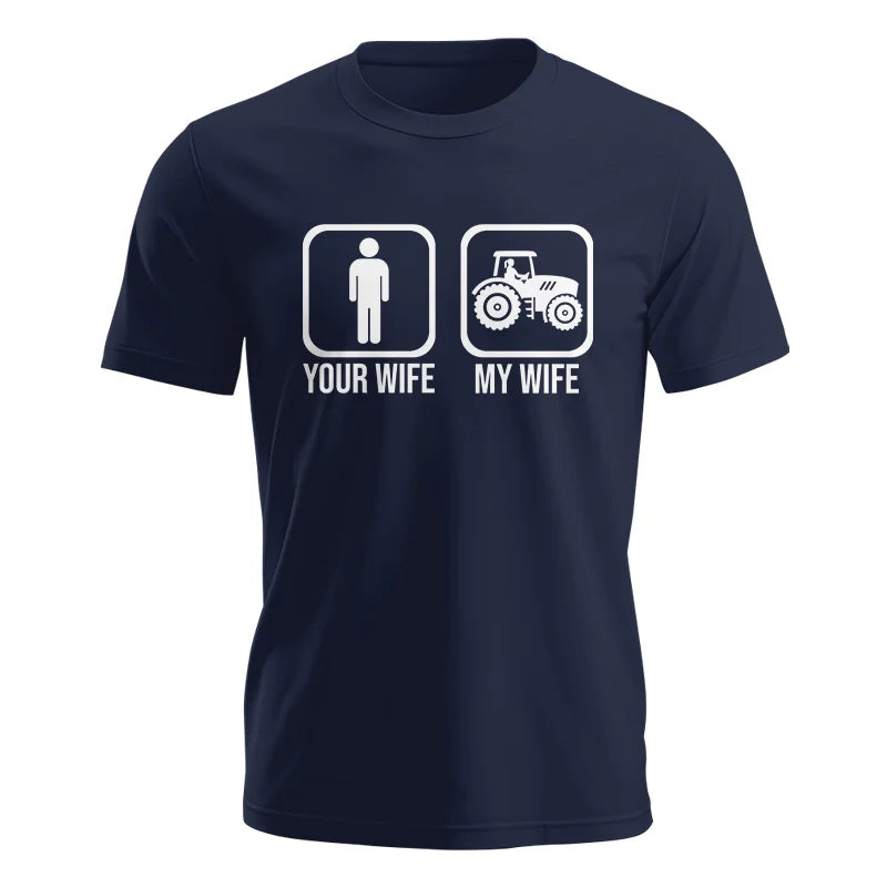 Image of My Wife Is Cooler Than Yours Funny Farm Tractor 1 - Unisex Jersey Short Sleeve Tee