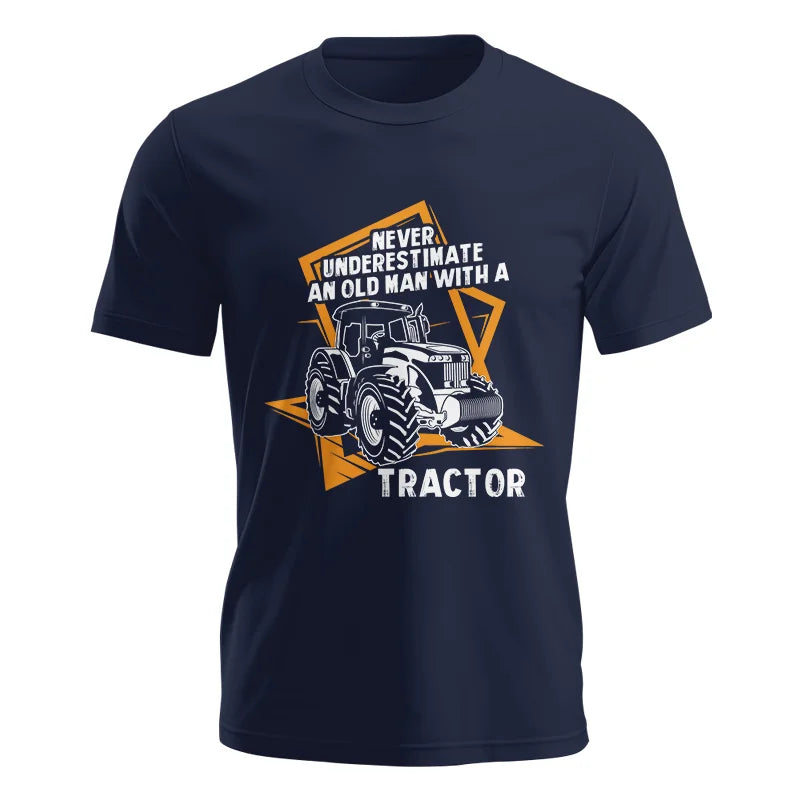 Never Underestimate An Old Man With A Tractor Farming Dad - Unisex Jersey Short Sleeve Tee