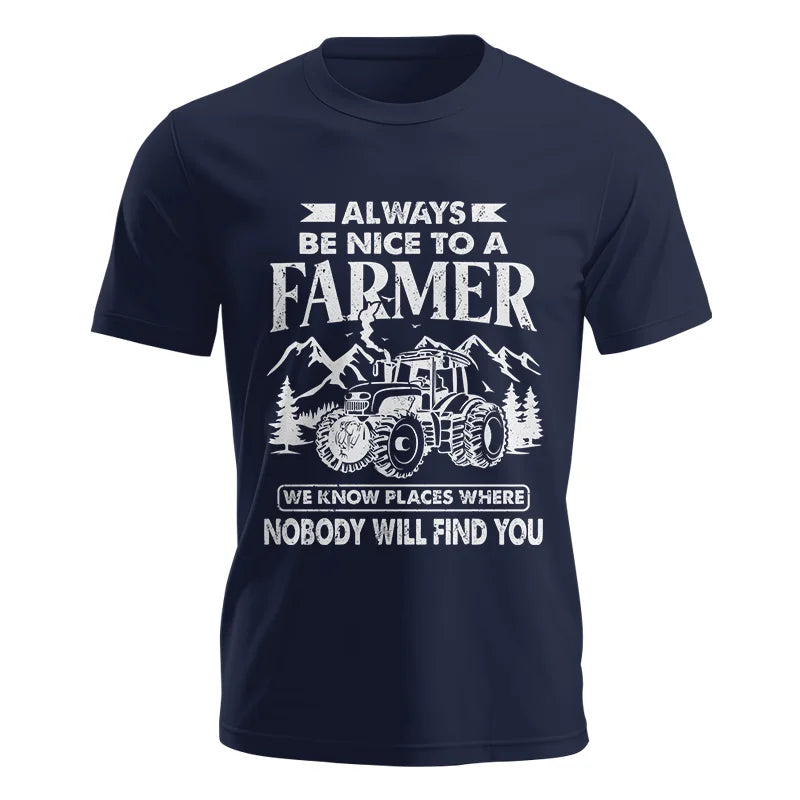 Nice Farmer Funny Tractor Rancher Farming - Unisex Jersey Short Sleeve Tee