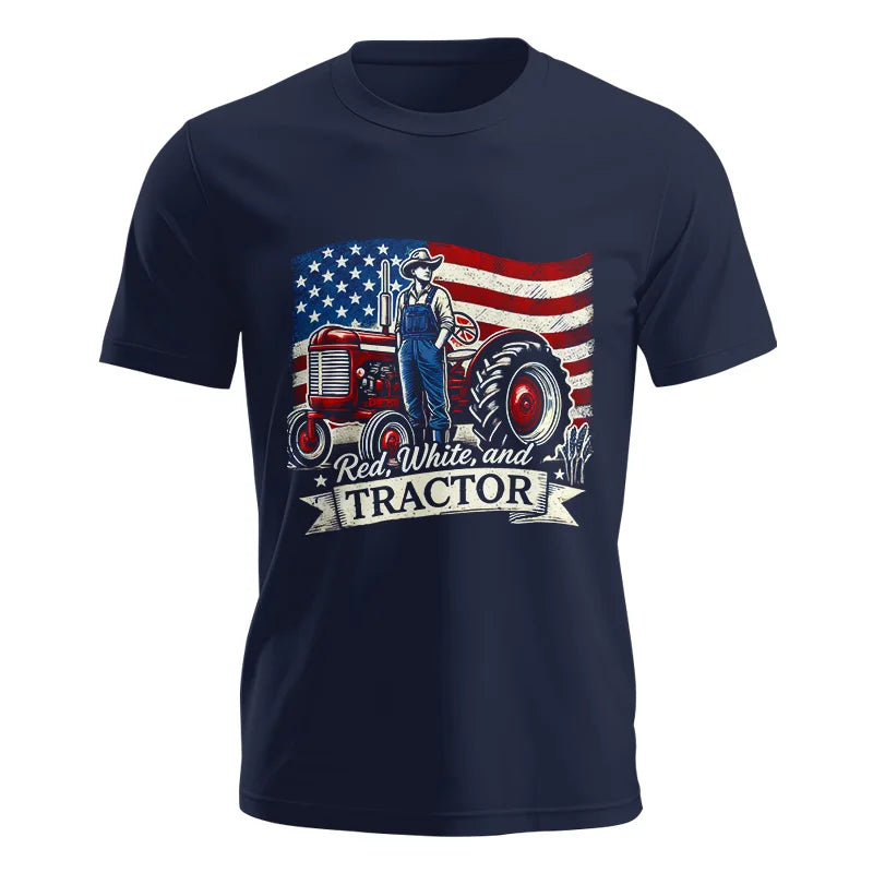 Image of Red White And Tractor - Unisex Jersey Short Sleeve Tee