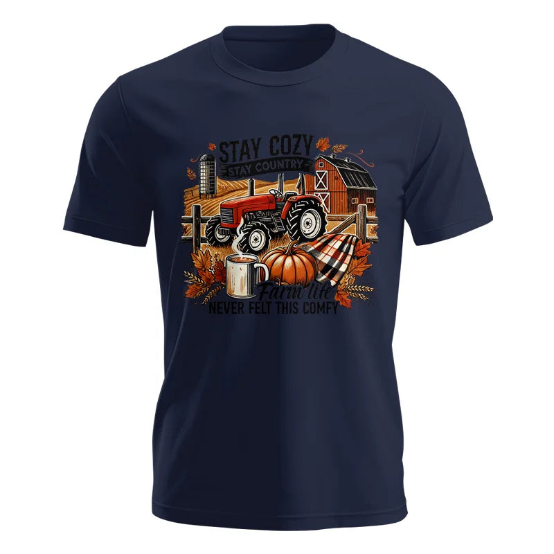 Image of Stay Cozy_Stay Country_Farm Life Never Felt This Comfy - Unisex Jersey Short Sleeve Tee