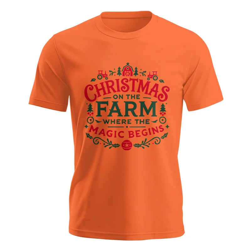 Christmas on the Farm Where the Magic Begins! 1 - Unisex Jersey Short Sleeve Tee