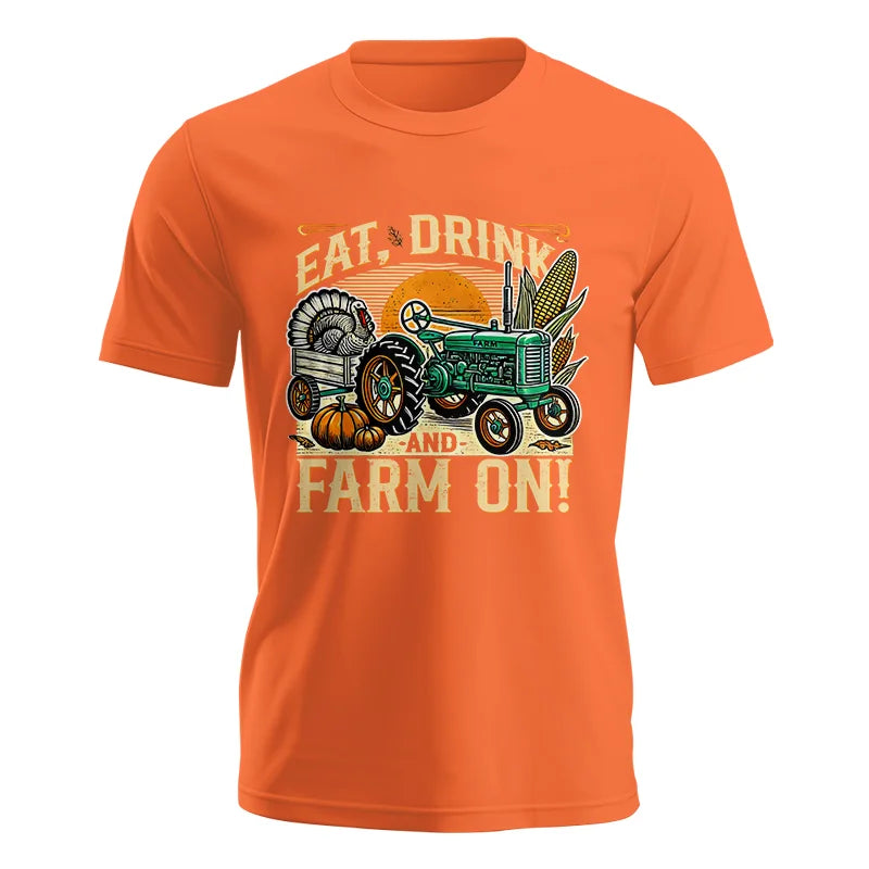 Image of Eat Drink and Farm On - Unisex Jersey Short Sleeve Tee