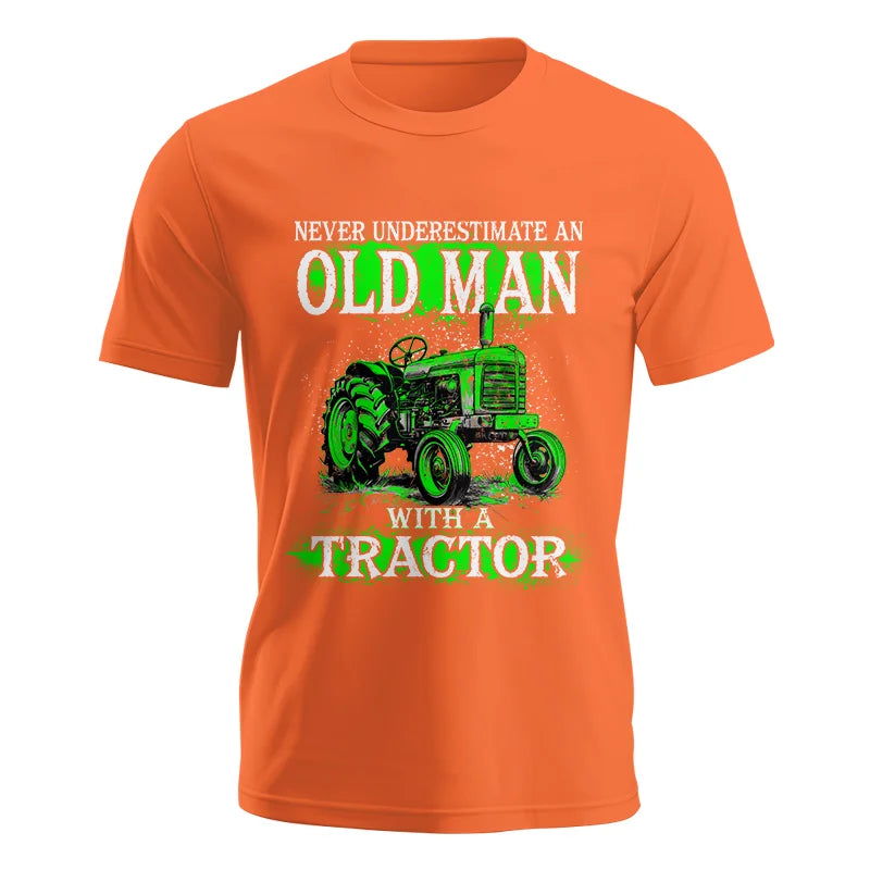 Funny Quote Never Underestimate Old Man Tractor - Unisex Jersey Short Sleeve Tee