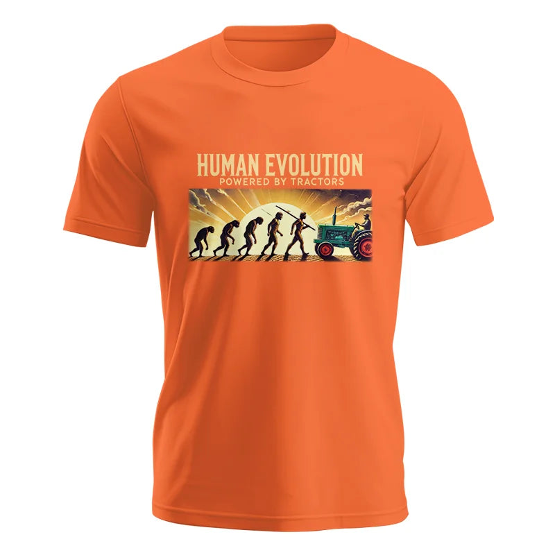 Image of Human Evolution Powered By Tractors - Unisex Jersey Short Sleeve Tee