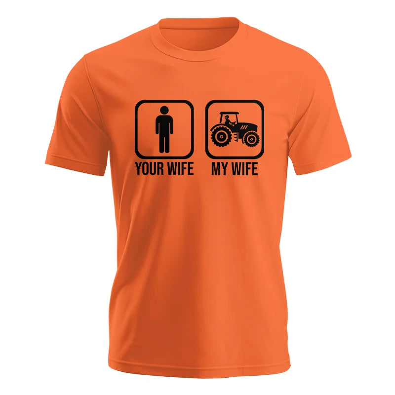 Image of My Wife Is Cooler Than Yours Funny Farm Tractor 2 - Unisex Jersey Short Sleeve Tee