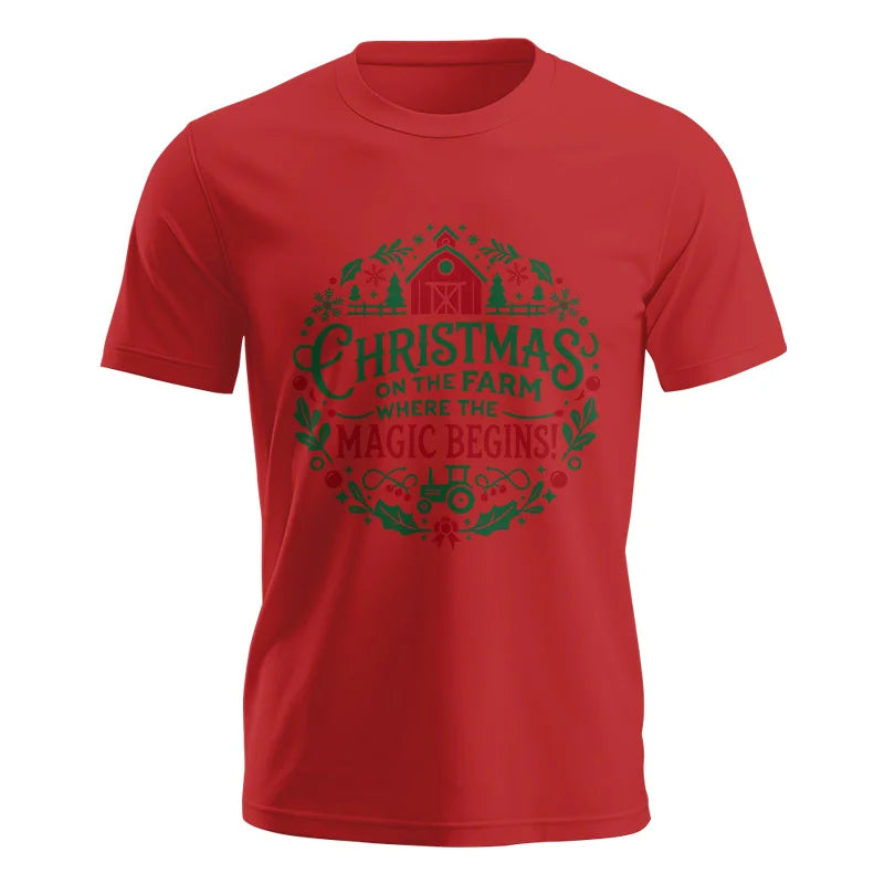 Christmas on the Farm Where the Magic Begins! 2 - Unisex Jersey Short Sleeve Tee