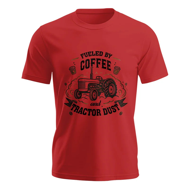 Image of Fueled By Coffee And Tractor Dust - Unisex Jersey Short Sleeve Tee