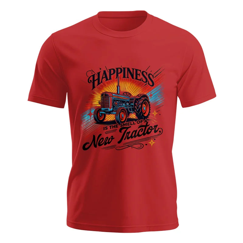 Happiness Is The Smell Of A New Tractor - Unisex Jersey Short Sleeve Tee