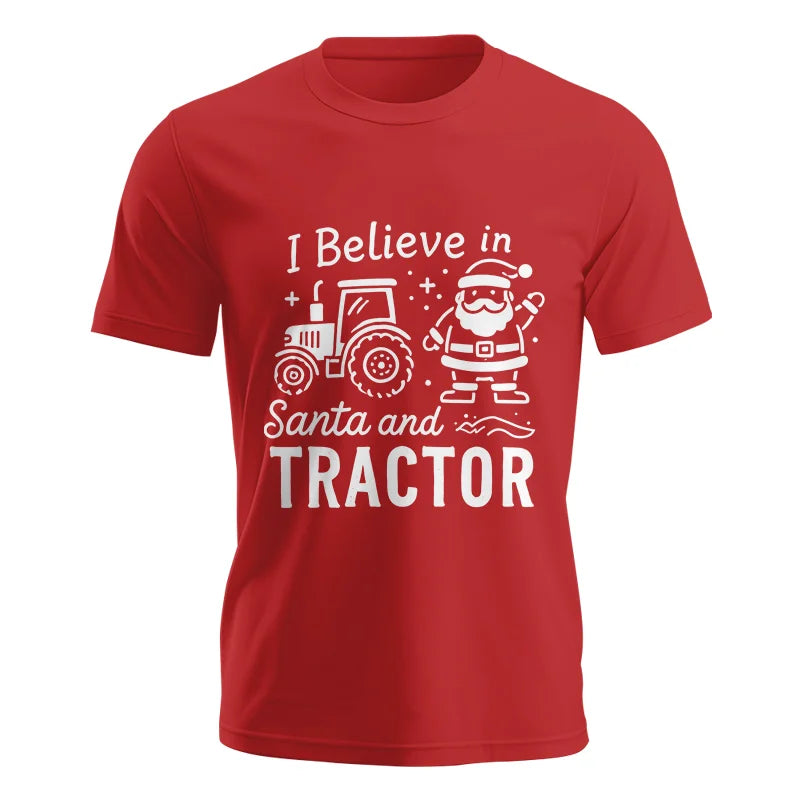 Image of I Believe In Santa And Tractor - Unisex Jersey Short Sleeve Tee