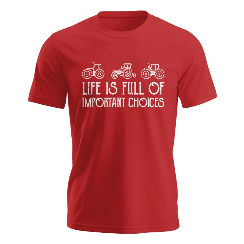 Image of Life Is Full Of Important Choices 7 - Unisex Jersey Short Sleeve Tee