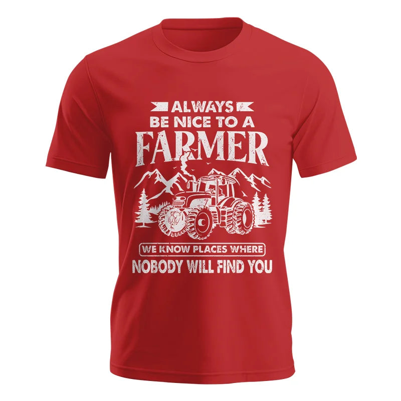 Nice Farmer Funny Tractor Rancher Farming - Unisex Jersey Short Sleeve Tee