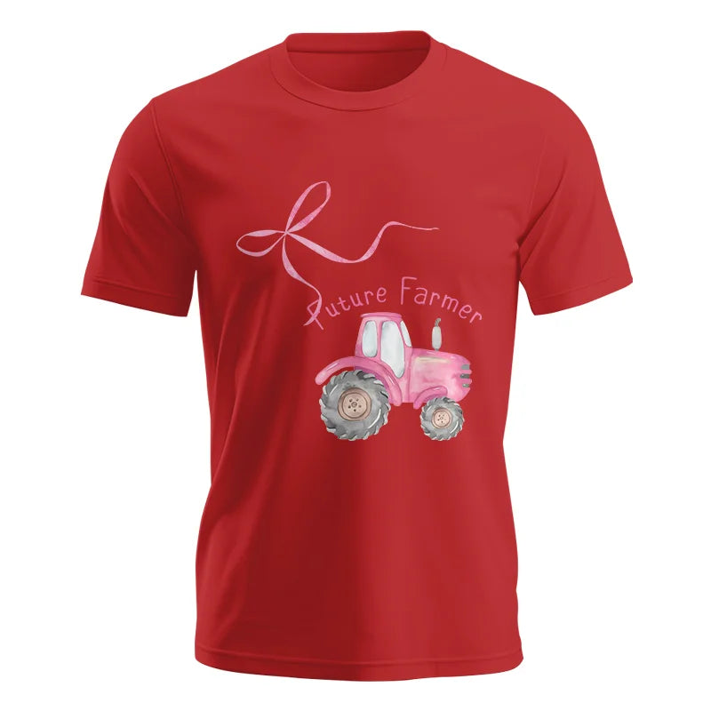 Pink Bow Cute Tractor - Unisex Jersey Short Sleeve Tee