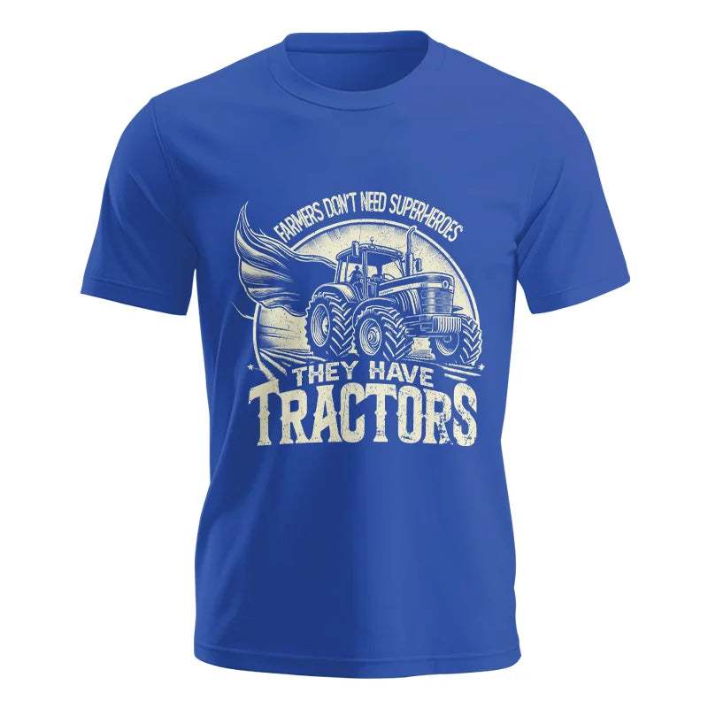 Image of Farmers Don’t Need Superheroes They Have Tractors - Unisex Jersey Short Sleeve Tee