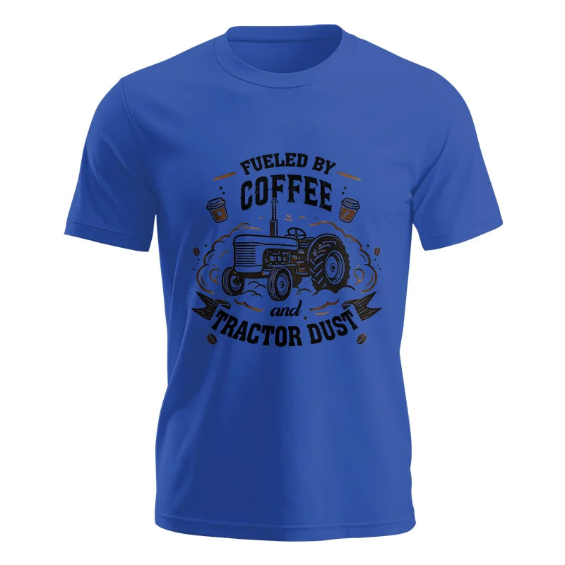 Image of Fueled By Coffee And Tractor Dust - Unisex Jersey Short Sleeve Tee