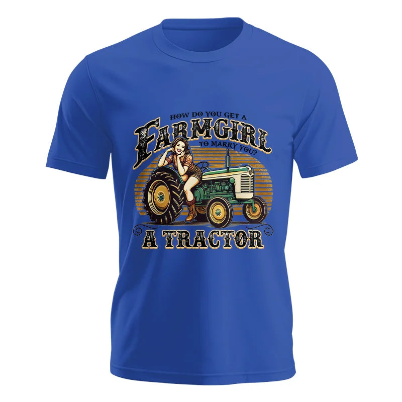 Image of Get A Farmgirl To Marry You_A Tractor - Unisex Jersey Short Sleeve Tee