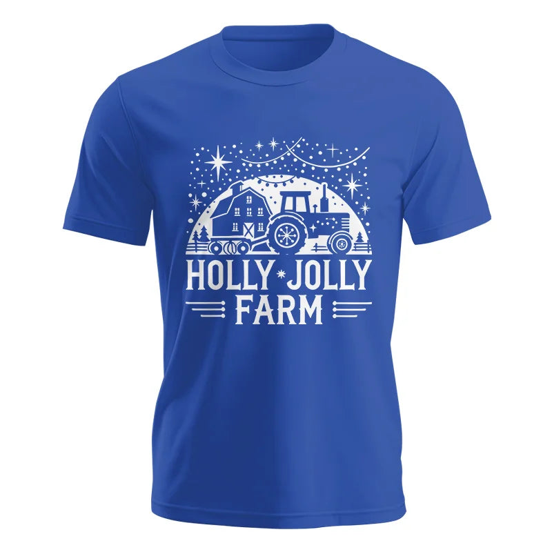 Image of Holly Jolly Farm 2 - Unisex Jersey Short Sleeve Tee