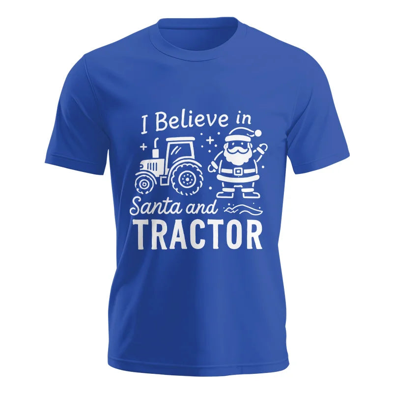 Image of I Believe In Santa And Tractor - Unisex Jersey Short Sleeve Tee