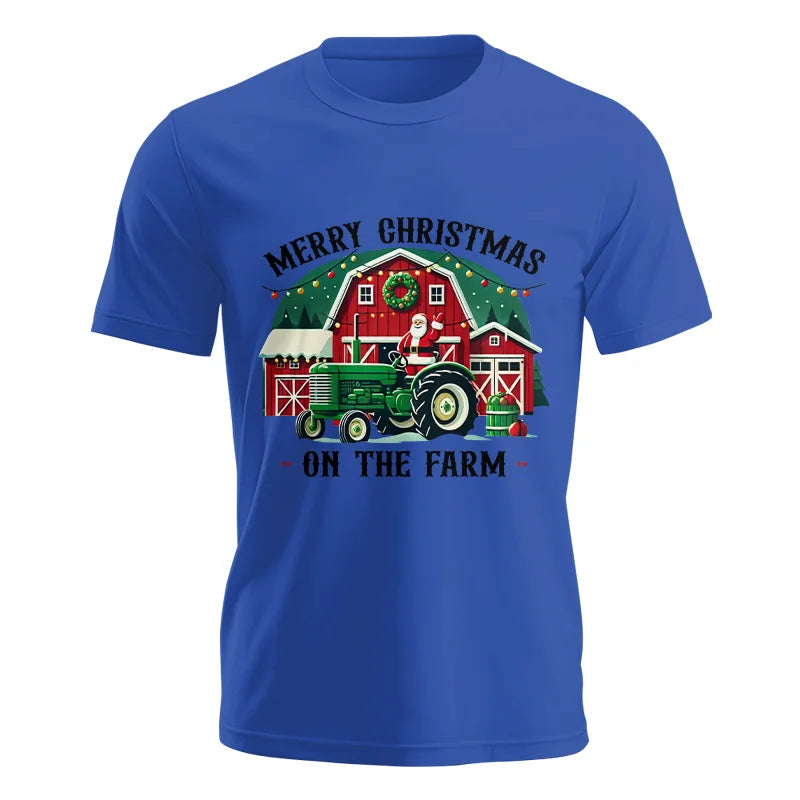 Image of Merry Christmas On The Farm 1 - Unisex Jersey Short Sleeve Tee