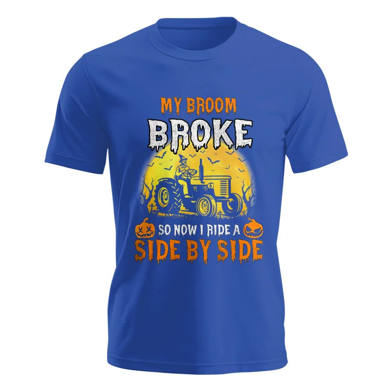 Image of My Broom Broke_I Have A Tractor Halloween - Unisex Jersey Short Sleeve Tee