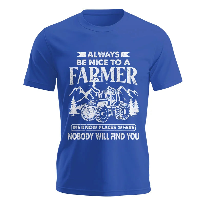 Nice Farmer Funny Tractor Rancher Farming - Unisex Jersey Short Sleeve Tee