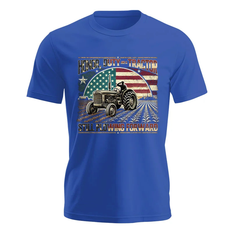 Image of Veteran Farmer Honor Duty And A Tractor 1 - Unisex Jersey Short Sleeve Tee