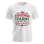 Christmas on the Farm Where the Magic Begins! 1 - Unisex Jersey Short Sleeve Tee