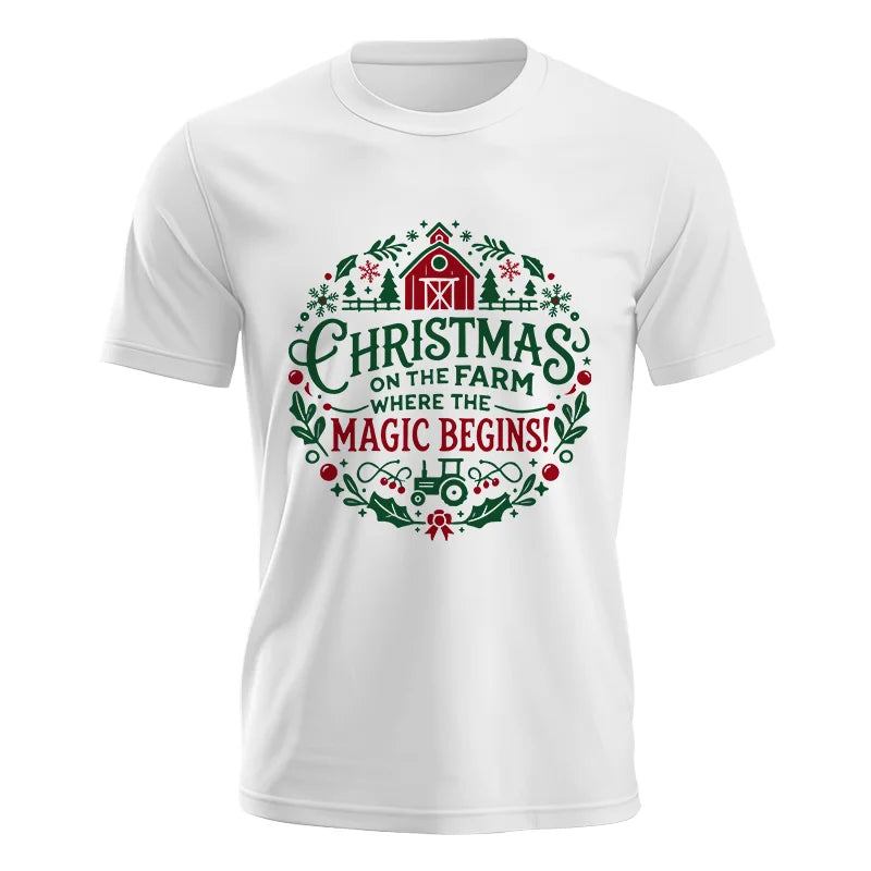 Christmas on the Farm Where the Magic Begins! 2 - Unisex Jersey Short Sleeve Tee