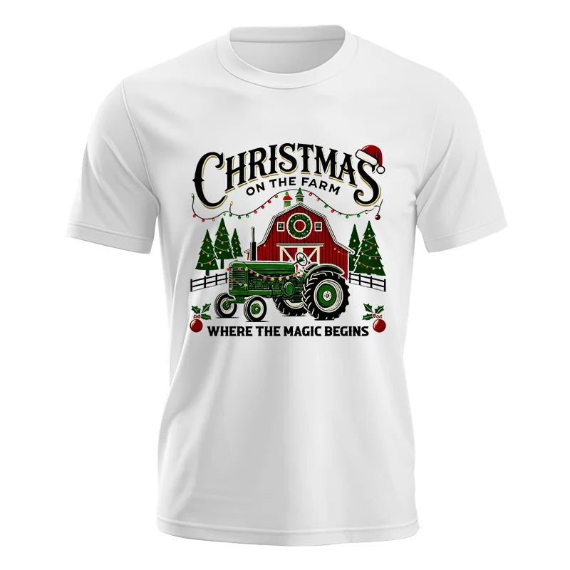 Christmas on the Farm Where the Magic Begins! 5 - Unisex Jersey Short Sleeve Tee