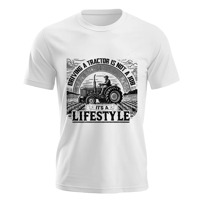 Image of Driving A Tractor Not A Job A Lifestyle - Unisex Jersey Short Sleeve Tee