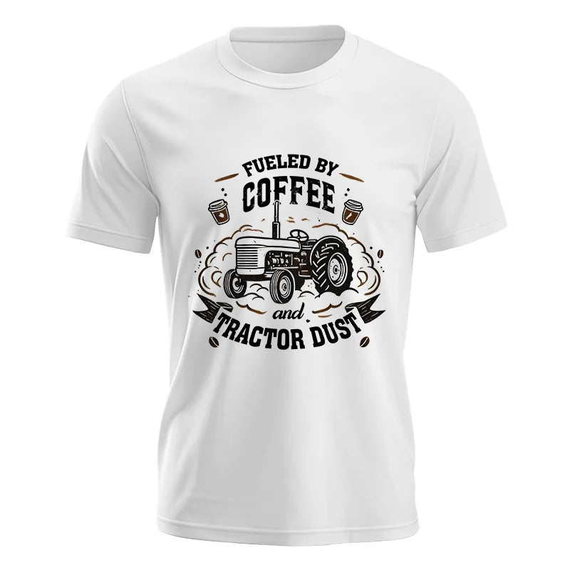 Fueled By Coffee And Tractor Dust - Unisex Jersey Short Sleeve Tee