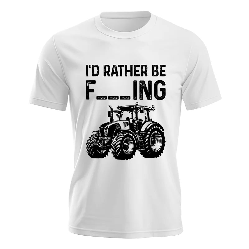 Image of Funny I Would Rather Be Farming Tractor 1 - Unisex Jersey Short Sleeve Tee