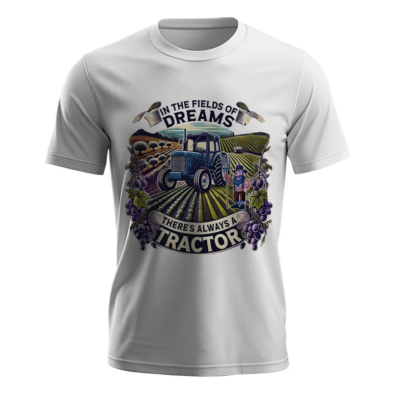 In The Fields Of Dreams There's Always A Tractor 1 - Unisex Jersey Short Sleeve Tee