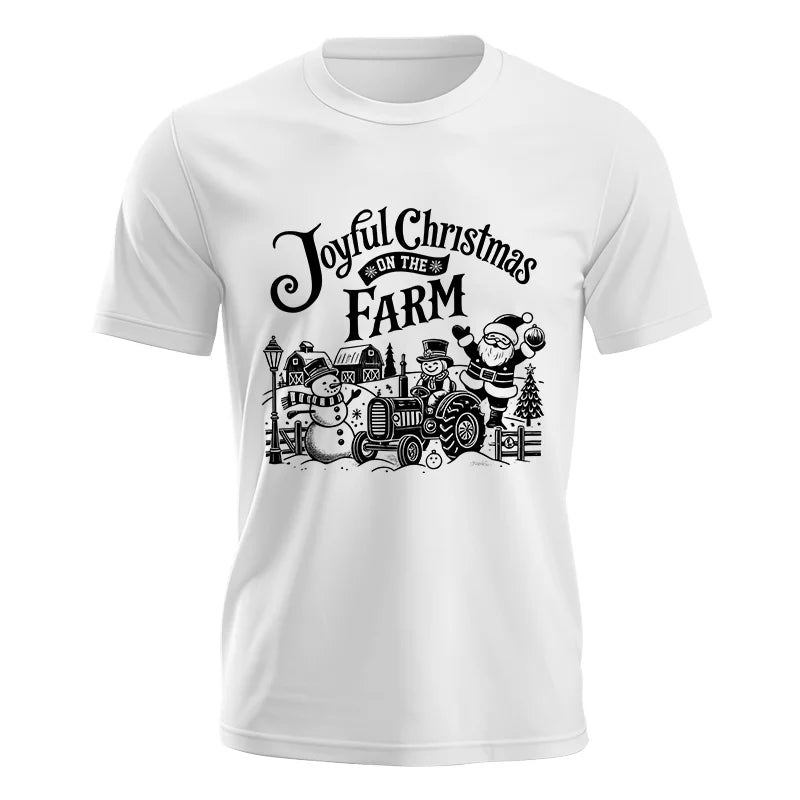 Image of Joyful Christmas On The Farm 1 - Unisex Jersey Short Sleeve Tee