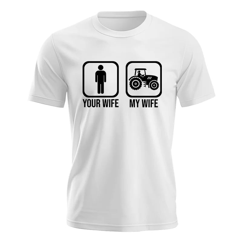 Image of My Wife Is Cooler Than Yours Funny Farm Tractor 2 - Unisex Jersey Short Sleeve Tee