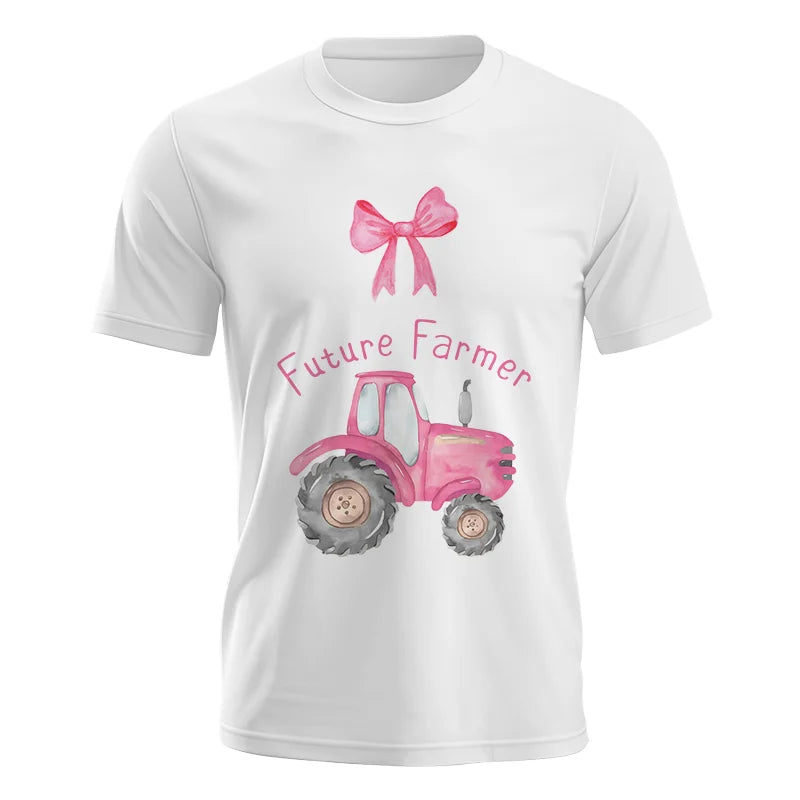 Pink Tractor For Future Farmer - Unisex Jersey Short Sleeve Tee