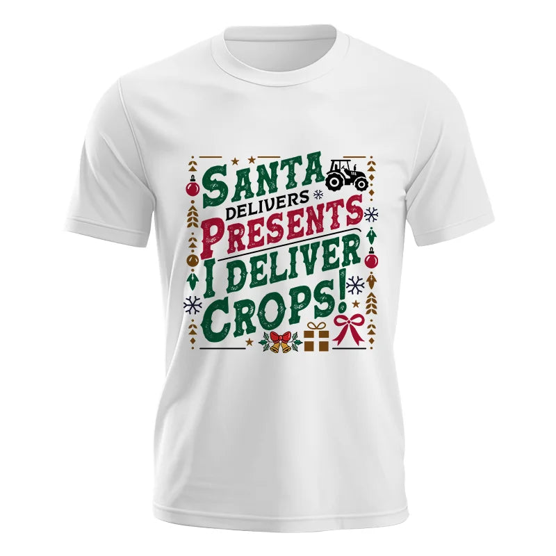 Image of Santa Deliver Present I Deliver Crops! - Unisex Jersey Short Sleeve Tee