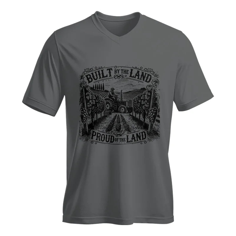 Image of Built By Land Proud Land Grape Garden - Unisex Jersey Short Sleeve V-Neck Tee