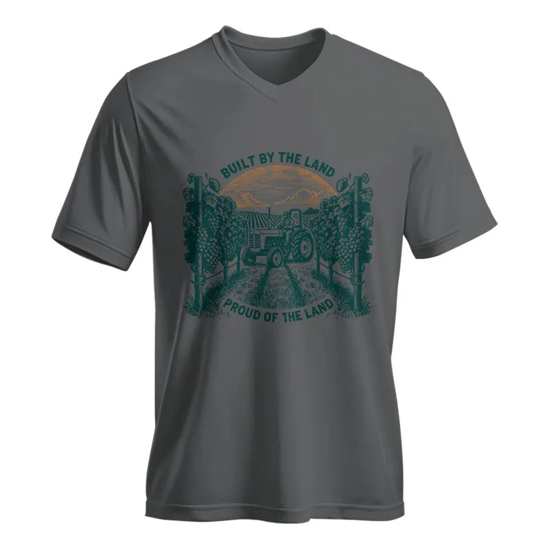 Image of Built By Land_Proud Land Grape Garden 2 - Unisex Jersey Short Sleeve V-Neck Tee