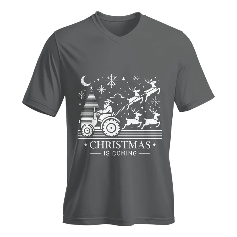 Christmas Is Coming 3 - Unisex Jersey Short Sleeve V-Neck Tee