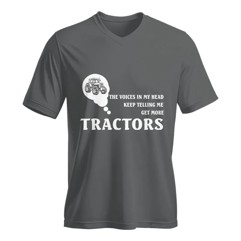 Image of Get More Tractors 5 - Unisex Jersey Short Sleeve V-Neck Tee