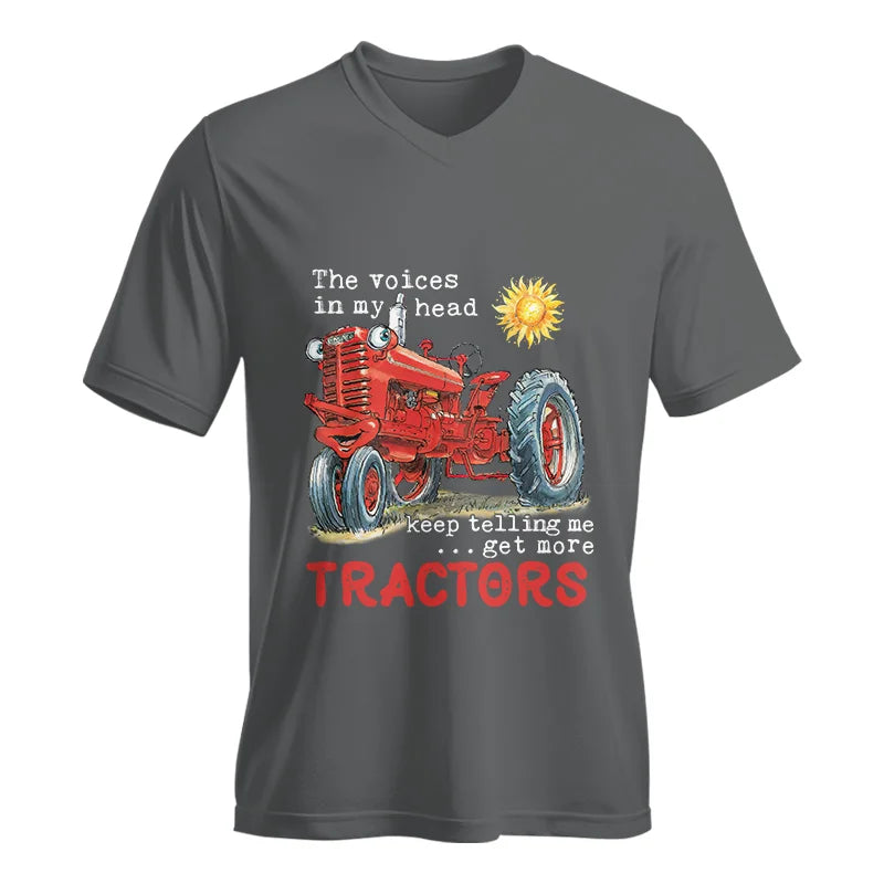 Image of Get More Tractors 6 - Unisex Jersey Short Sleeve V-Neck Tee