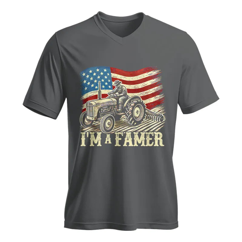 I'm A Famer - Unisex Jersey Short Sleeve V-Neck Tee