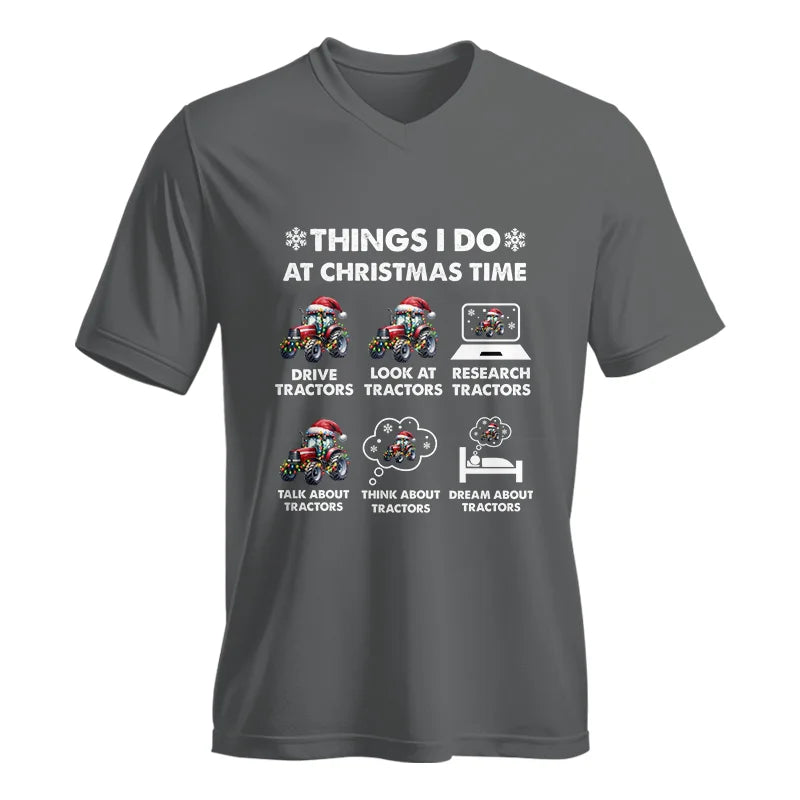 Things I Do At Christmas Time - Unisex Jersey Short Sleeve V-Neck Tee