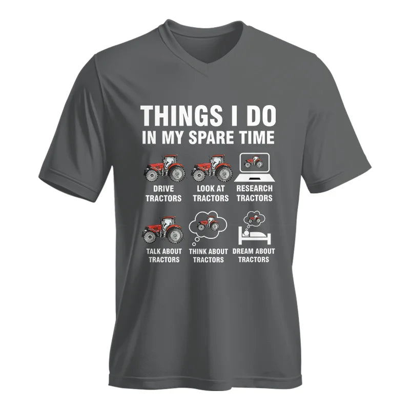 Things I Do In My Spare Time - Unisex Jersey Short Sleeve V-Neck Tee