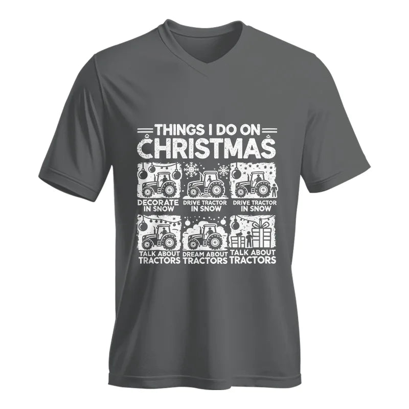 Image of Things I Do On Christmas - Unisex Jersey Short Sleeve V-Neck Tee