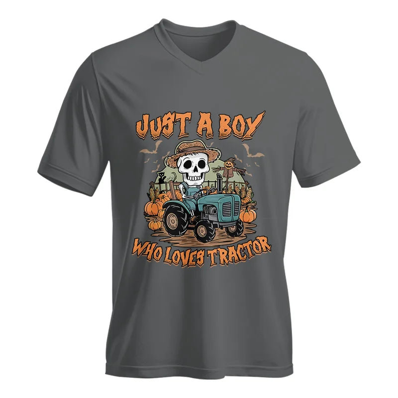 Tractors Halloween Themed - Unisex Jersey Short Sleeve V-Neck Tee