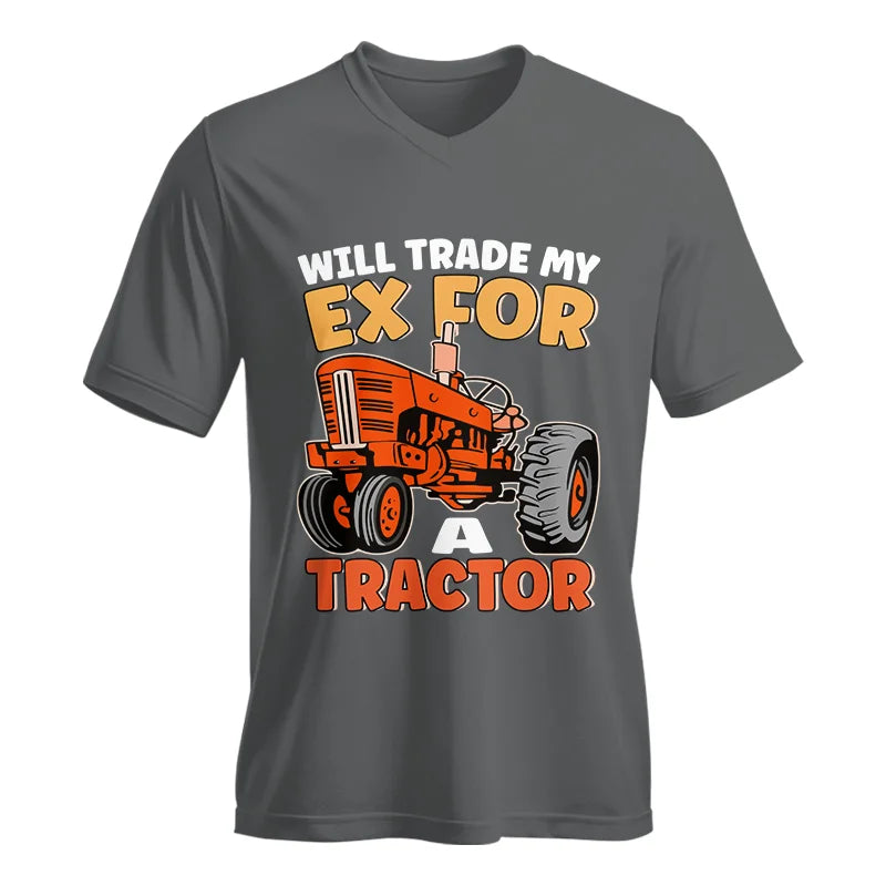 Will Trade My Ex For Tractor - Unisex Jersey Short Sleeve V-Neck Tee