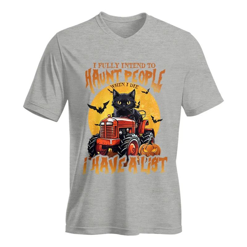 Halloween Farm - Unisex Jersey Short Sleeve V-Neck Tee