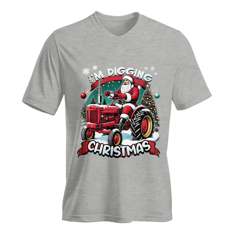 I'm Digging Christmas - Unisex Jersey Short Sleeve V-Neck Tee